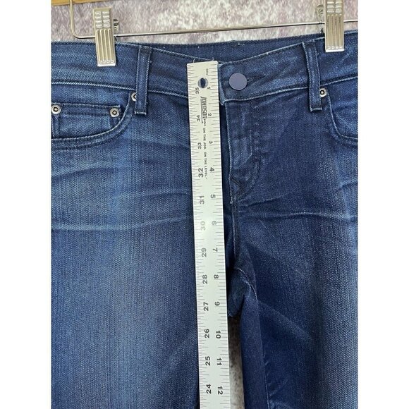 Gap Jeans Womens 25 / 0 r 1969 Blue Skinny Bootcut Low Rise 70s Boho Retro City - Picture 7 of 12